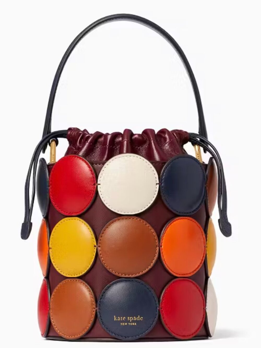 KATE SPADE Dottie Small Leather Bucket Bag Multicolored